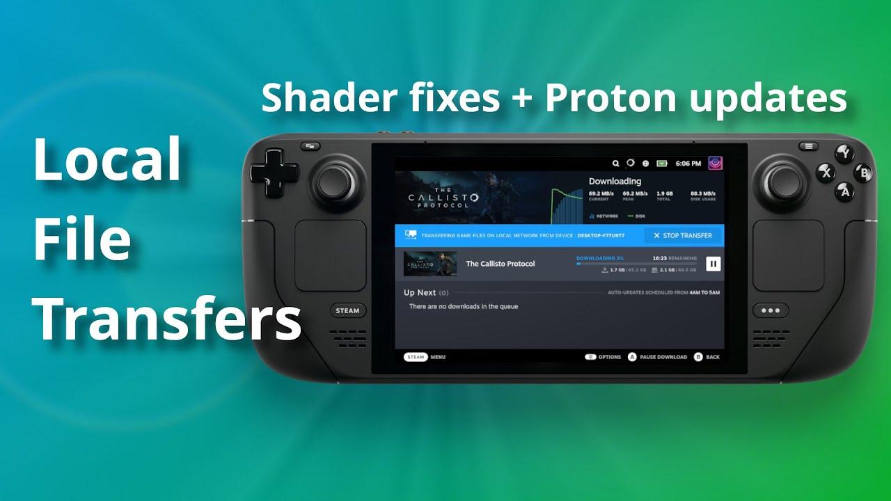 Steam Deck Client Beta Adds LAN Game Transfer, Improves BPM