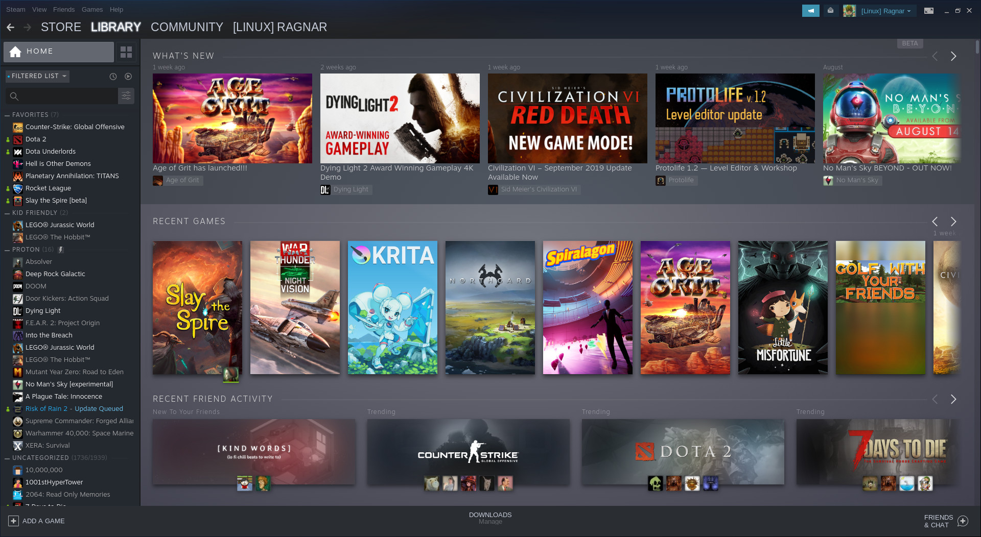 Steam Beta lets you create a collection filtered by games you and friends  own