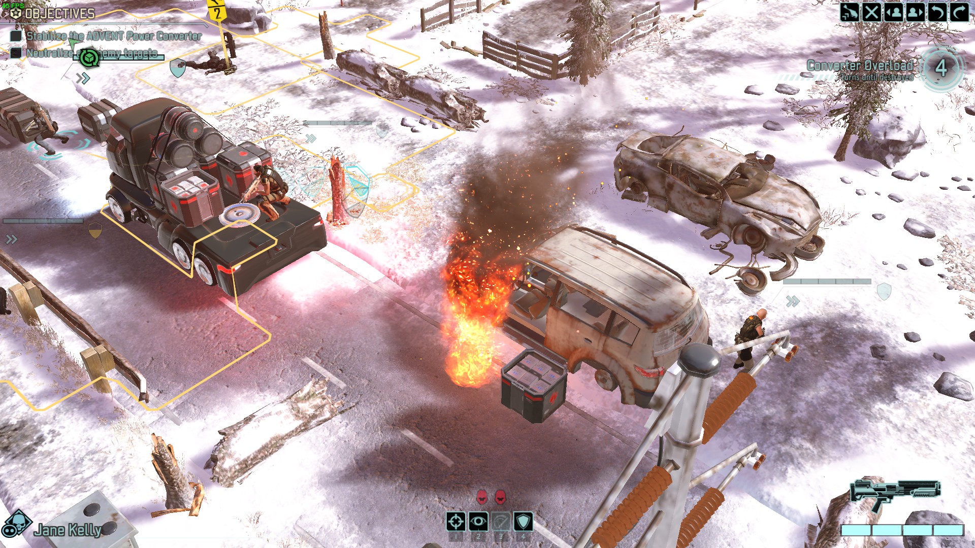 Screenshot of minor graphical glitches