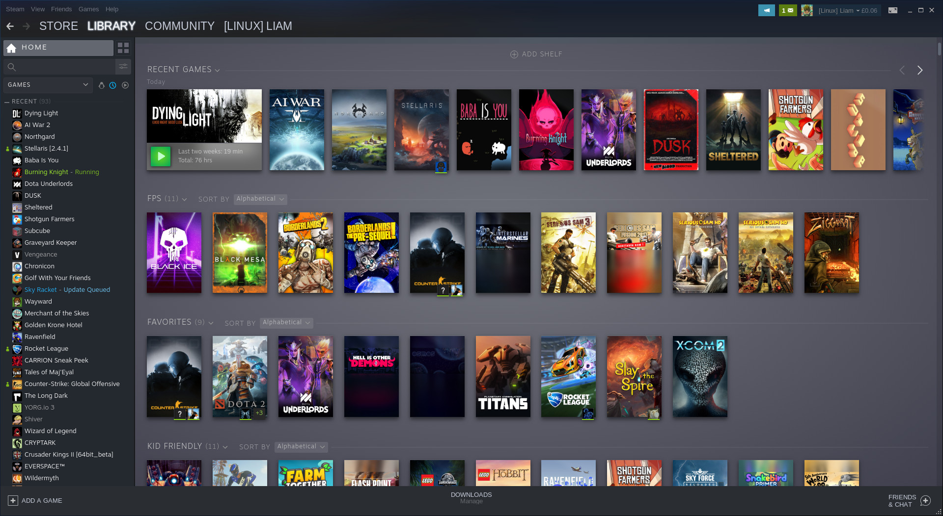 Steam library looks weird, the games list is black and main panel mostly empty : r/Steam