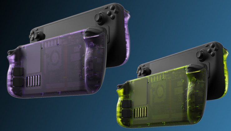 JSAUX Clear Backplate for Steam Deck comes in four new colors