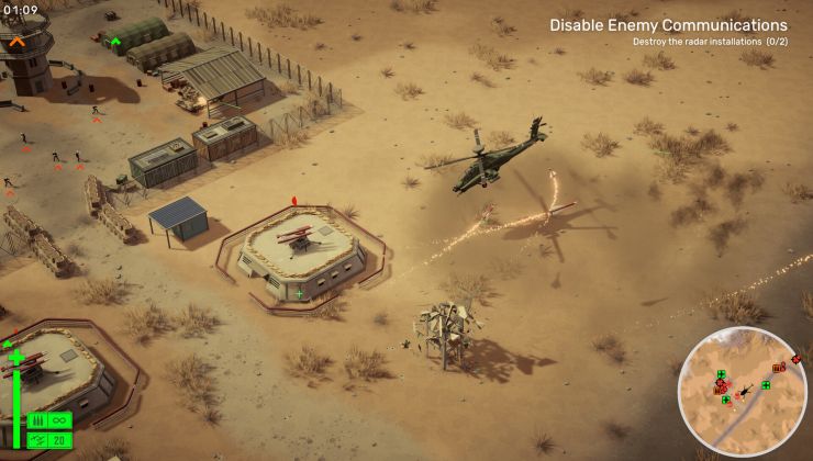 The nostalgic helicopter shooter Cleared Hot gets Linux support with a performance update