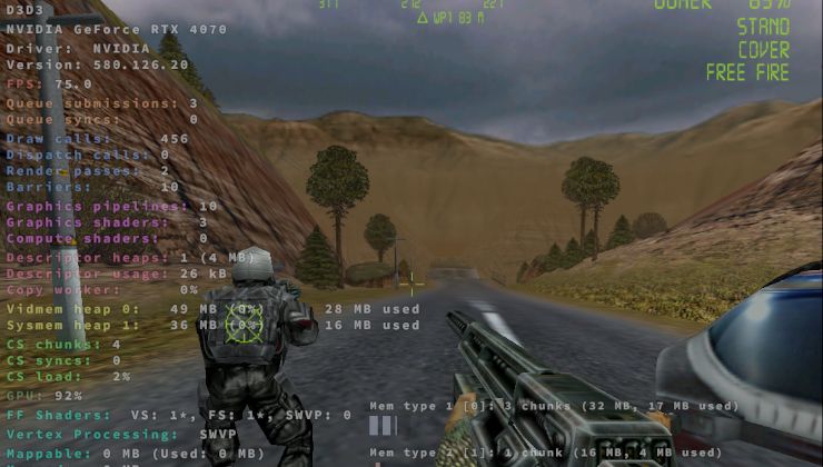 D7VK version 1.5 brings Direct3D 3 support via Vulkan on Linux