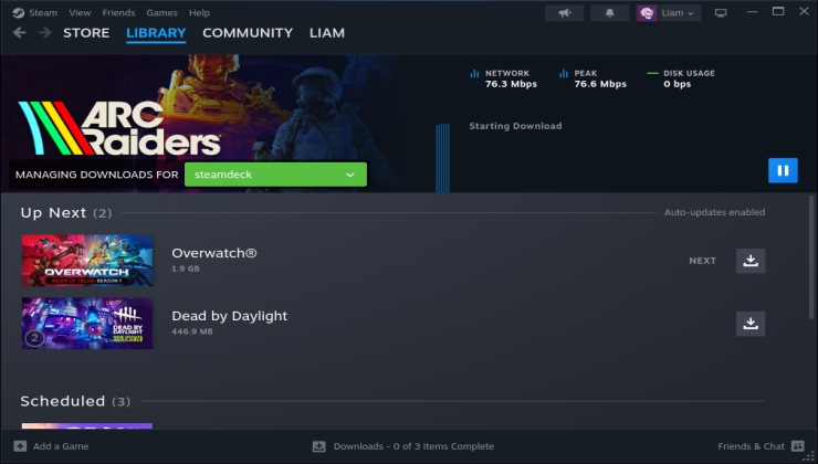 Steam Beta adds Remote Downloads Management