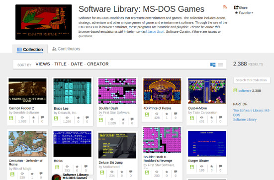 Play Old DOS Games In Your Browser