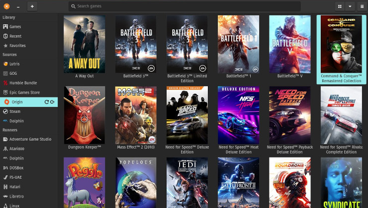 Lutris game manager adds support for Origin integration