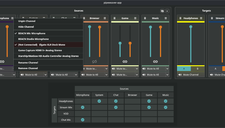 Streaming or recording on Linux? Check out the audio management tool Pipeweaver