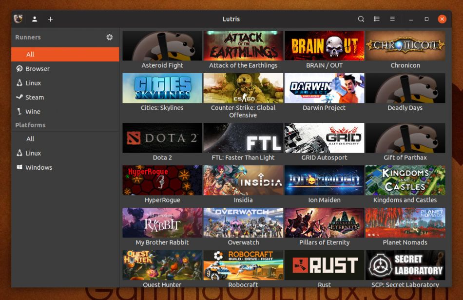Lutris - Linux Gaming