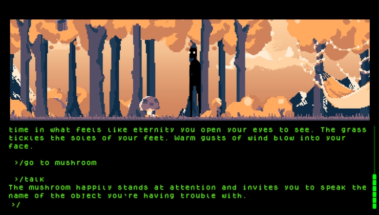 doesn't exist - a modern text adventure screenshot