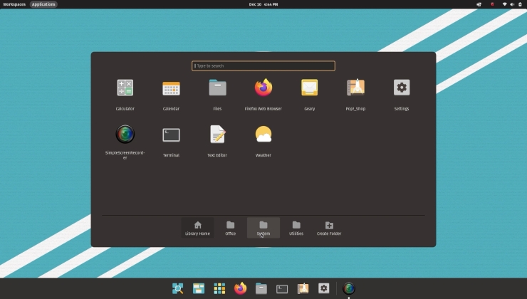 Pop!_OS screenshot