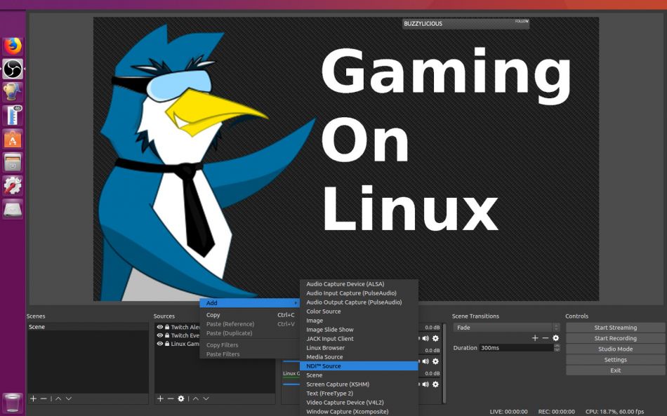 Obs Studio Ndi Plugin For Linux Send Video From One Linux Pc To Another Gamingonlinux