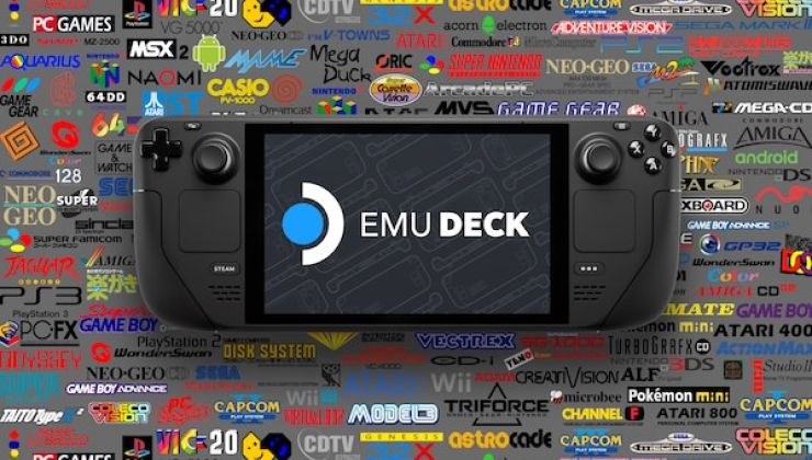 EmuDeck logo on a Steam Deck