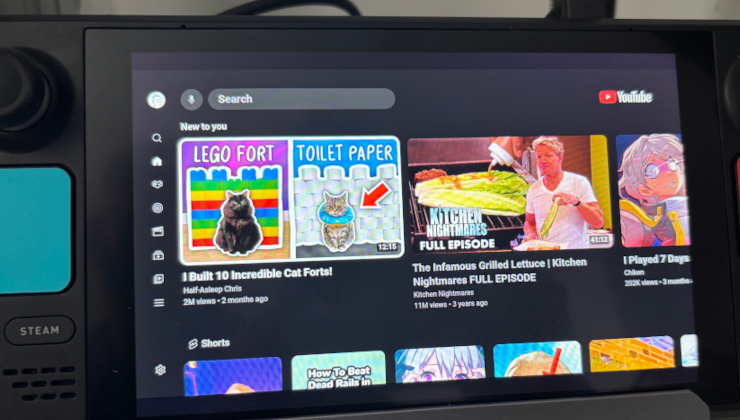 VacuumTube is the best way to watch YouTube on Steam Deck, SteamOS