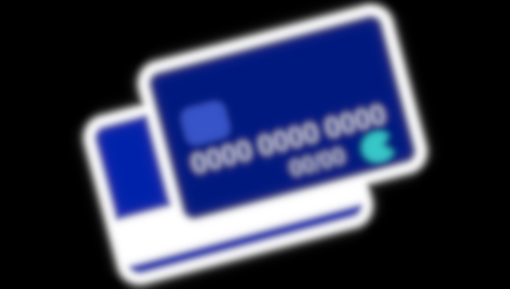 A blurred credit card