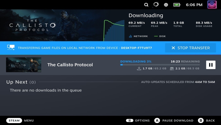 Steam Deck Client Beta Adds LAN Game Transfer, Improves BPM