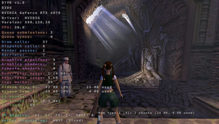 D7VK 1.8 further improves retro Direct3D games on Linux