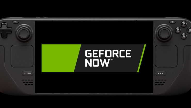 NVIDIA logo in a Steam Deck OLED