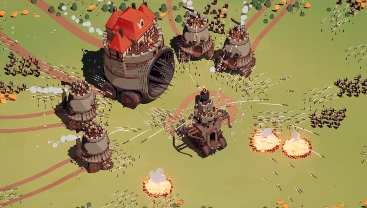 Castle-on-wheels medieval roguelike battler Wanderburg arrives this Summer