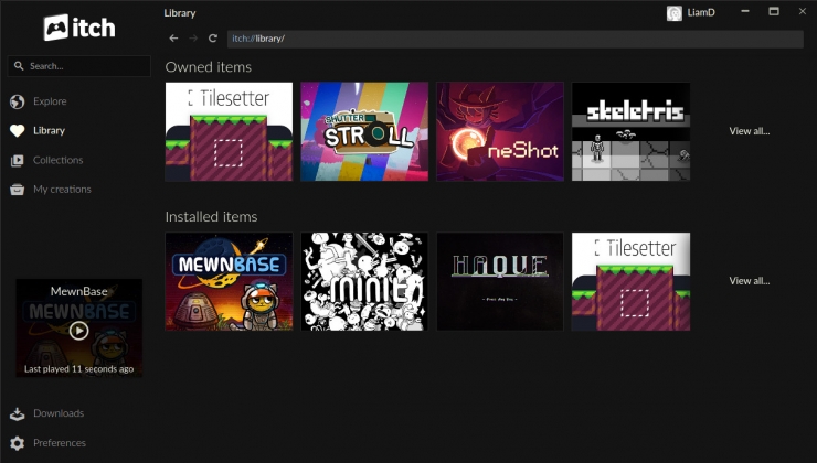 The itch.io app can now use a system installed Wine on Linux for  Windows-only games