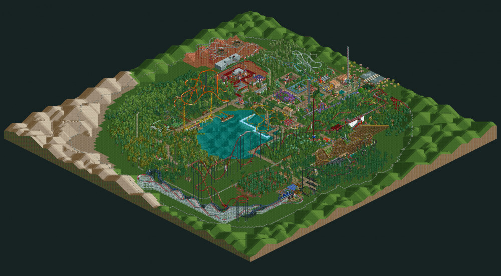 OpenRCT2 - Great Open Source RollerCoaster Tycoon 2 Simulation Games 2d