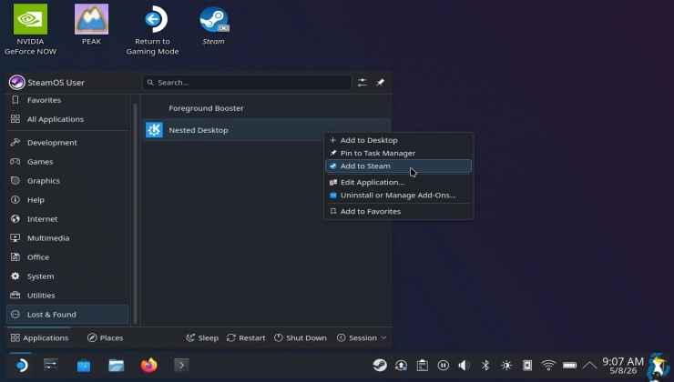 SteamOS 3.8.4 Beta brings further Steam Machine support and fixes for experimental nested desktop mode