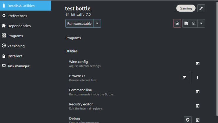 Bottles screenshot