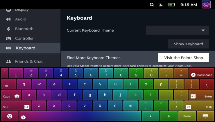 Steam Deck keyboard theme