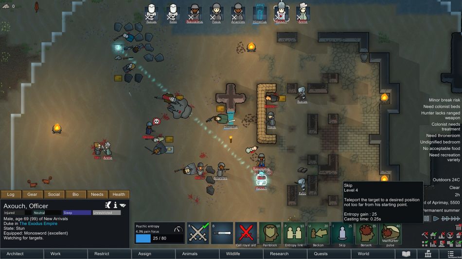 RimWorld 1.1 Free Update Brings Royalty Expansion