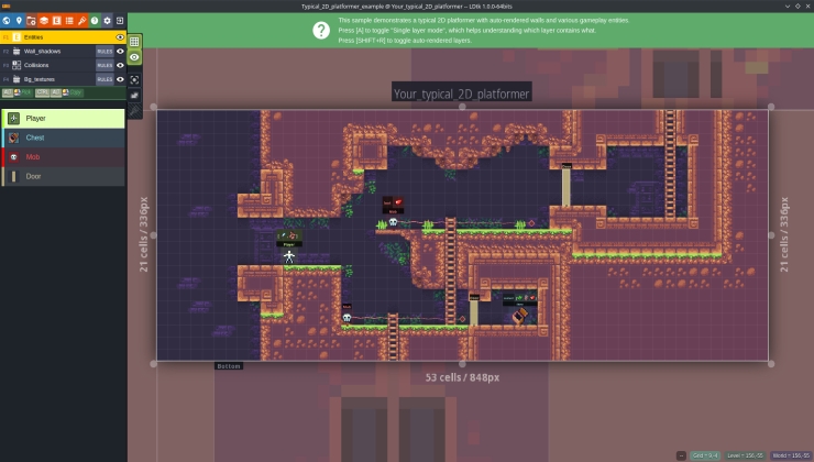 LDtk level editor screenshot