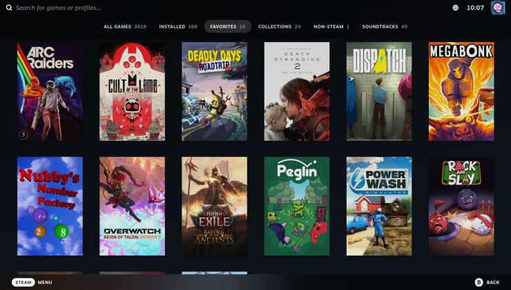 Steam Big Picture Mode