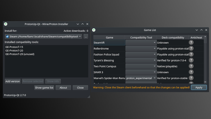ProtonUp Qt For Easy GE Proton Installs On Linux And Steam Deck V2 7 0 